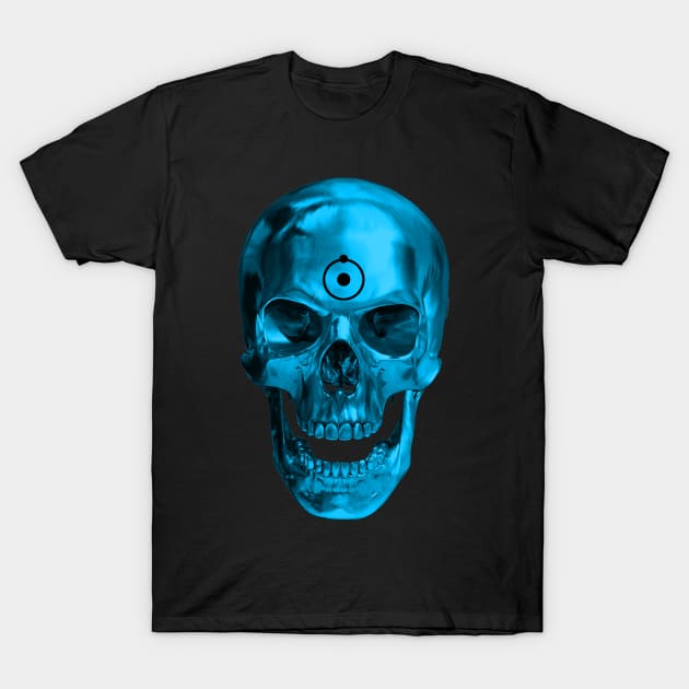 DR. MANHATTAN - Skull T-Shirt by ROBZILLA